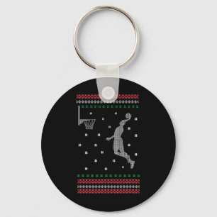 Chaveiro Basquete Dunking Christmas Legal Sport Ugly X-Mas