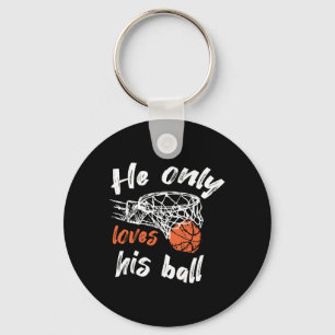 Chaveiro Basquete Ele Só Ama Sua Bola