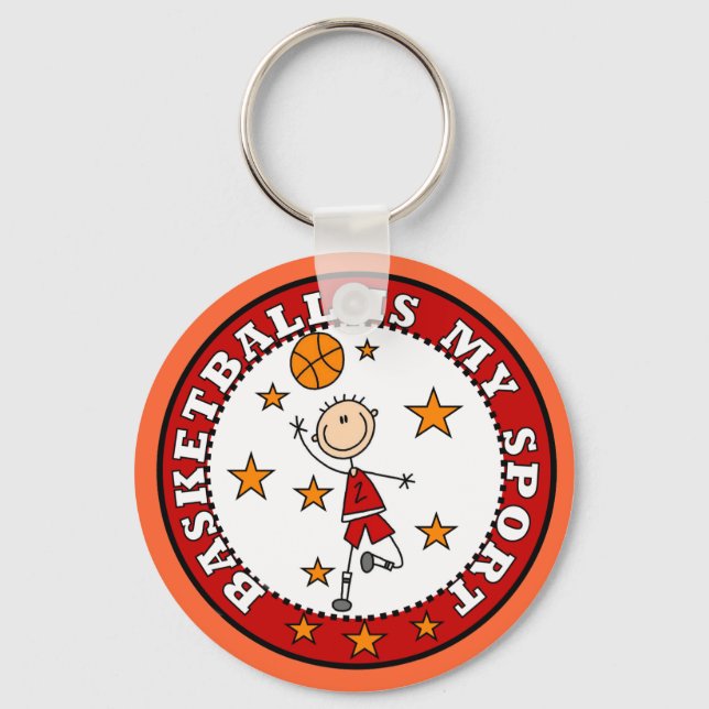 Chaveiro Basquete, meus Camisetas e presentes (Frente)