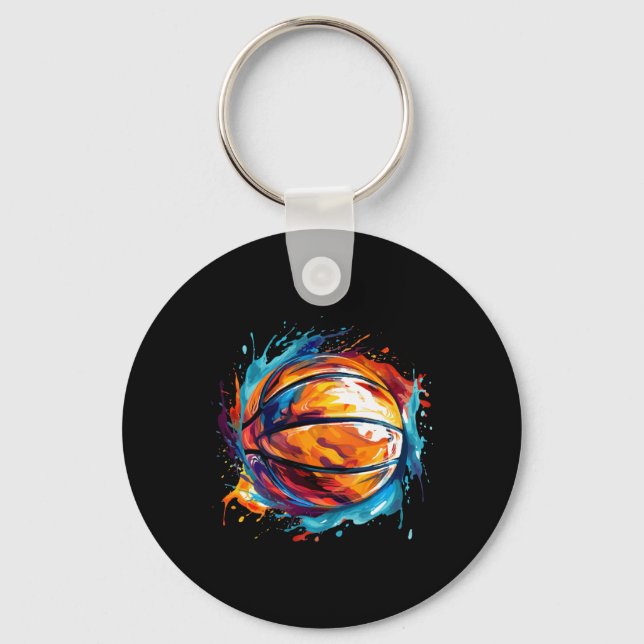 Chaveiro Basquete Na Design de Arte 1 (Frente)