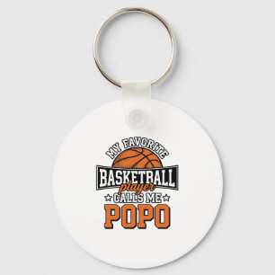 Chaveiro Basquete Popo Engraçado Vintage Desenho Esportivo_