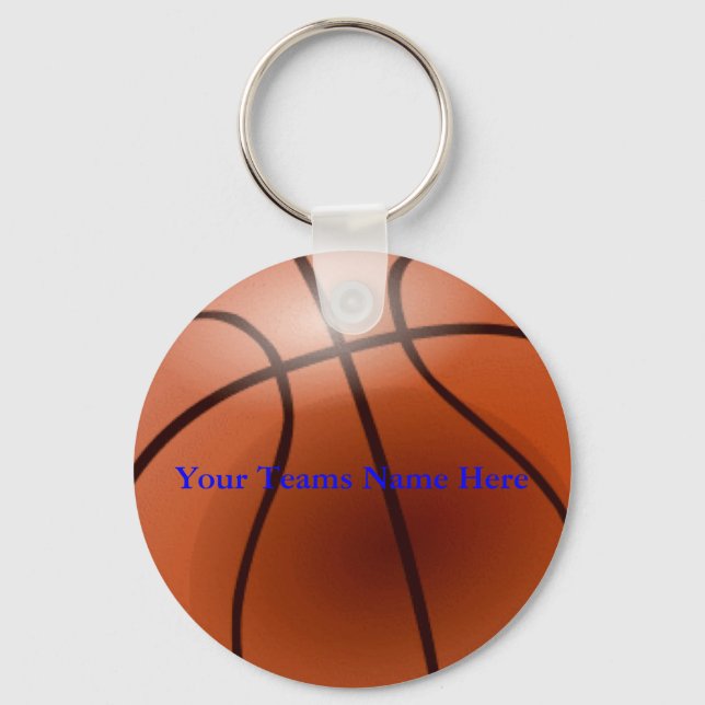 Chaveiro Basquete, Seu Nome De Equipe Aqui (Frente)