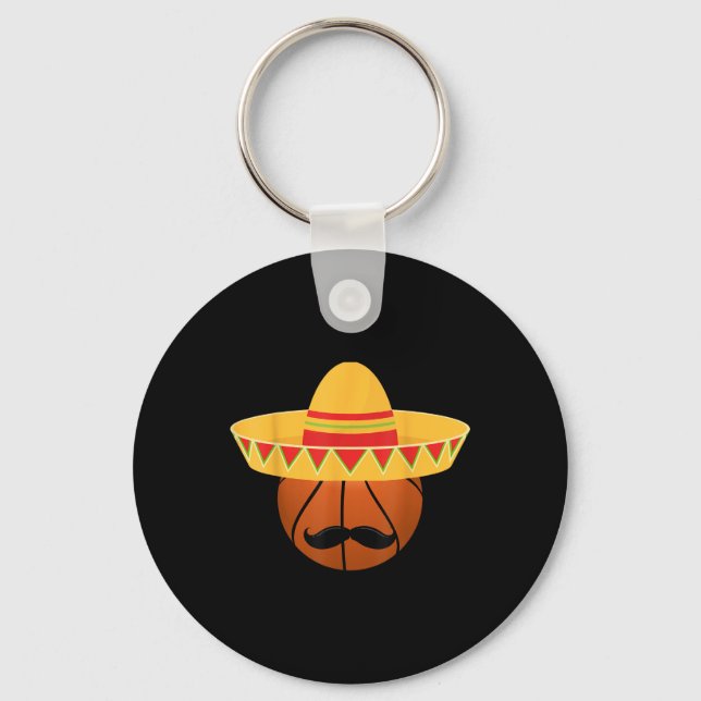 Chaveiro Basquete Sombrero Para Cinco De Mayo Fiesta Celeb (Frente)