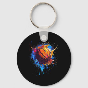 Chaveiro Basquete Trabalho de arte de Desenho por Aquarela