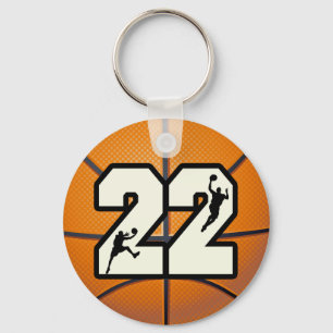 Chaveiro Basquetebol do número 22