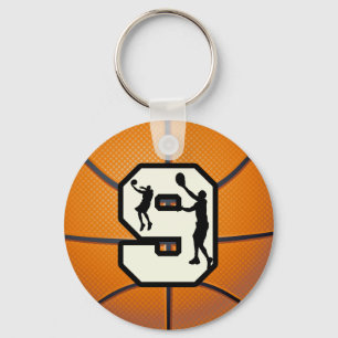 Chaveiro Basquetebol e jogador do número 9