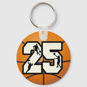 Chaveiro Basquetebol e jogadores do número 25