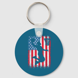 Chaveiro Basquetebol Patriótico Americano Bandeira Dos EUA
