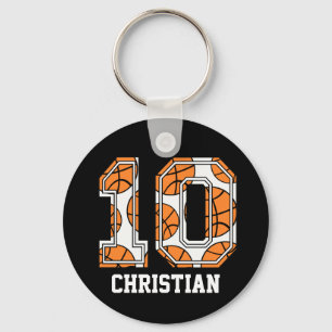 Chaveiro Basquetebol personalizado número 10