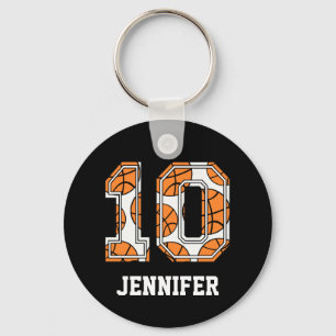 Chaveiro Basquetebol personalizado número 10