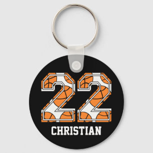 Chaveiro Basquetebol personalizado número 22