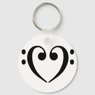 Chaveiro Bass Clef Heart