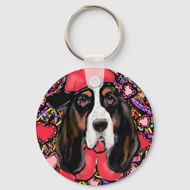 Chaveiro Basset Hound (Frente)