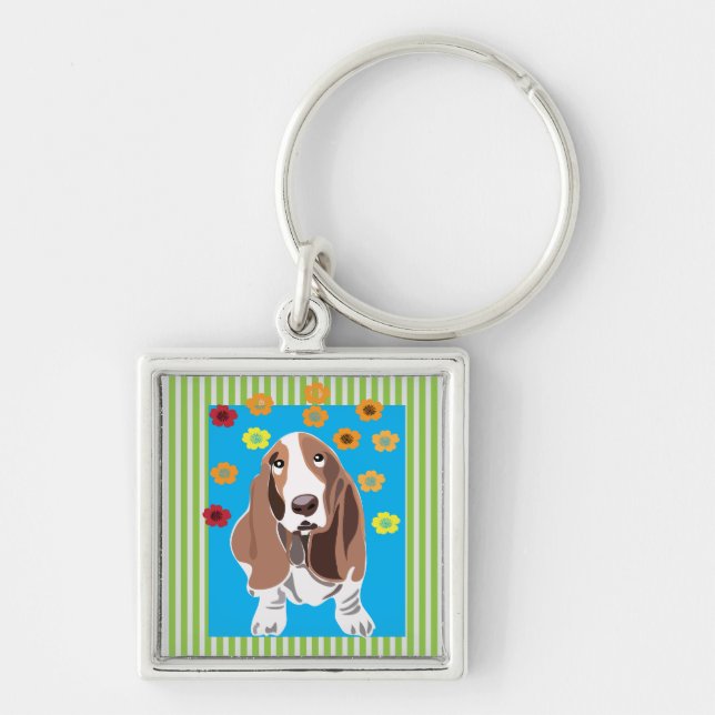 Chaveiro Bassett Hound (Frente)