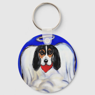 Chaveiro Bassett Hound Angel