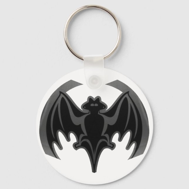 Chaveiro Bat Black Inv The MUSEUM Zazzle Gifts (Frente)