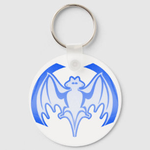 Chaveiro Bat Blue Inv The MUSEUM Zazzle Gifts