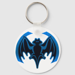 Chaveiro Bat Blue O MUSEUM Zazzle dá presentes