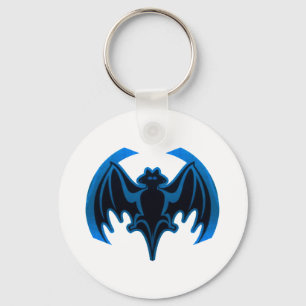 Chaveiro Bat Blue O MUSEUM Zazzle dá presentes