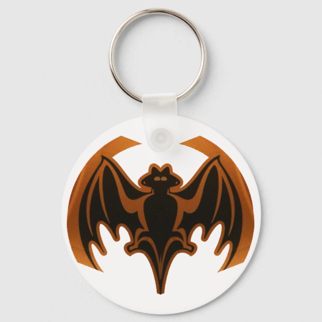 Chaveiro Bat Brown O MUSEUM Zazzle dá presentes (Frente)