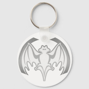 Chaveiro Bat Cinza Inv The MUSEUM Zazzle Gifts