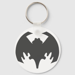 Chaveiro Bat Cinza The MUSEUM Zazzle Gifts