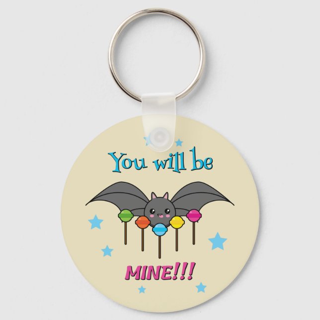 Chaveiro Bat Craving Lollipops - Você Será Meu (Frente)