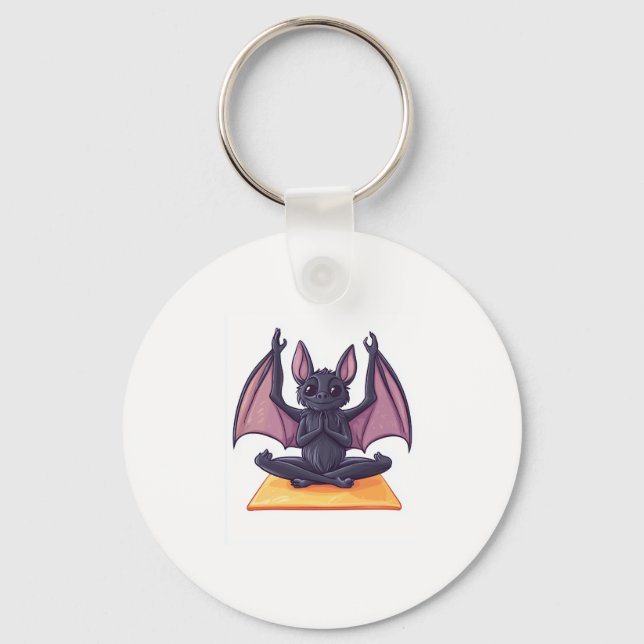 Chaveiro Bat Yoga Flow (Frente)