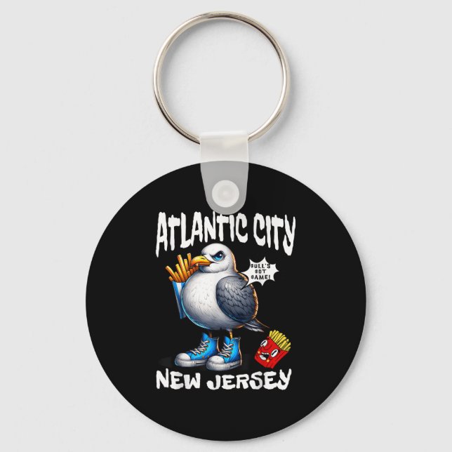 Chaveiro Batata Frita de Gaivota de Atlantic City Nova Jers (Frente)