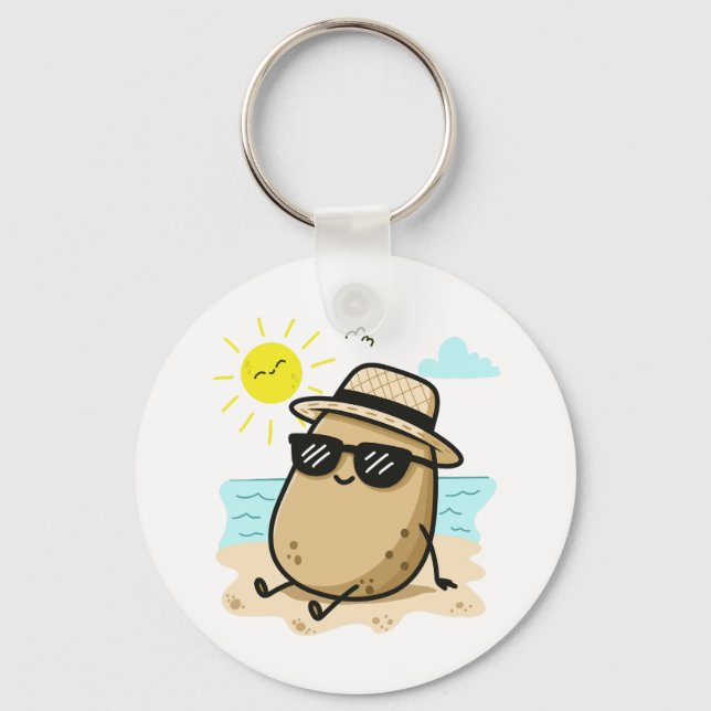 Chaveiro Batata Na Praia Vibes de Verão (Frente)