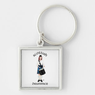 Chaveiro Baterista Escocês - Kilt Azul