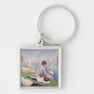 Chaveiro Bathers de Georges Pierre Seurat   em Asni�res,
