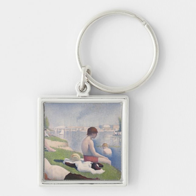 Chaveiro Bathers de Georges Pierre Seurat | em Asni�res, (Frente)