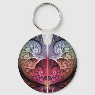 Chaveiro Batida cardíaca, Abstrato Surreal Fantasy Arte Fra