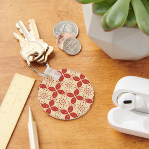 Chaveiro Batik Kawung, Padrão Indonésia, Javanês, Étnico