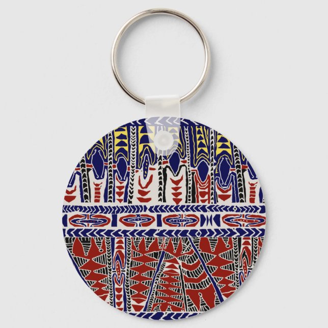 Chaveiro Batik Samoa dos Mares do Sul (Frente)