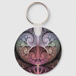 Chaveiro Batimento cardíaco, Arte fractal abstrata surreal 