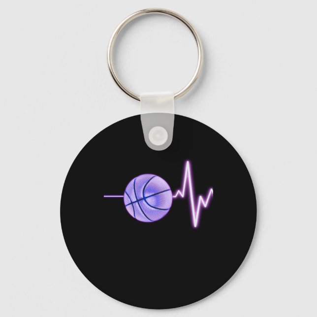 Chaveiro Batimentos de basquete - Um Basquete Mais Recente  (Frente)