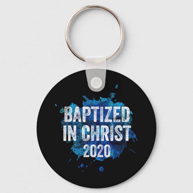 Chaveiro Batizado em Cristo 2020 Igreja Batismo Cristã C (Frente)