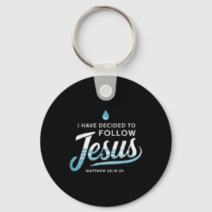 Chaveiro Batizado Eu Decidi Seguir Jesus Batismo