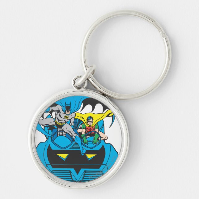 Chaveiro Batman e Robin Ride Batmobile (Frente)