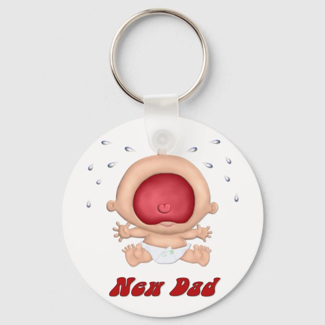 Chaveiro Bawling Baby - Novo papai (Frente)