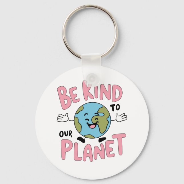 Chaveiro Be Kind to Our Planet 💚 (Frente)