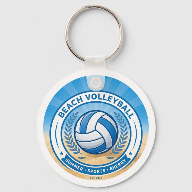 Chaveiro Beach Volleyball Summer Keychain (Frente)