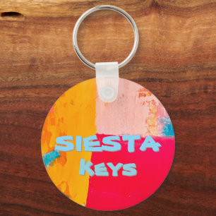 Chaveiro Beachy Key diz "chaves Siesta"