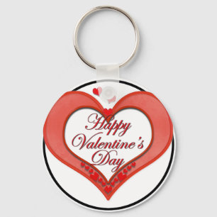 Chaveiro Beaded Red Heart Valentine