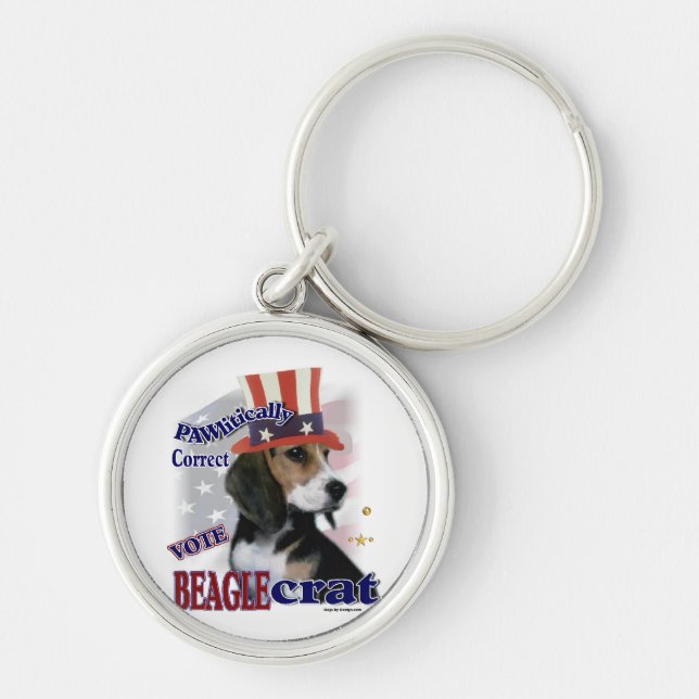 Chaveiro Beagle Humor Político (Frente)