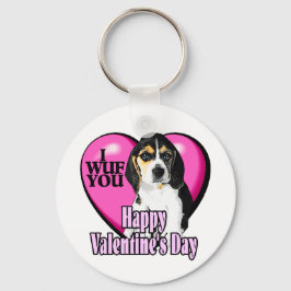 Chaveiro Beagle I Wuf You