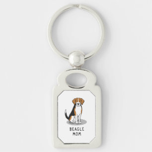 Chaveiro Beagle Mom (tricolor 3)