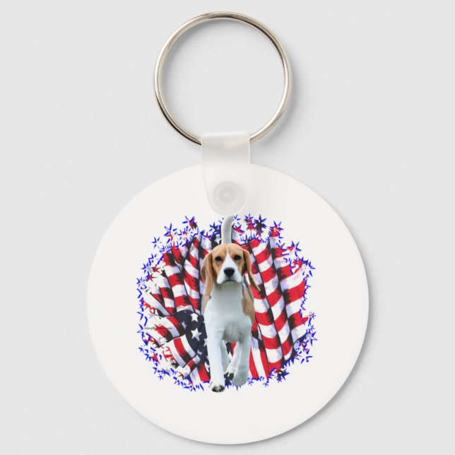Chaveiro Beagle Patriot (Frente)